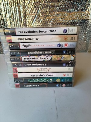 Playstation 3 Spiele Bundle x10 GTA Assassin's Creed Soul Calibur siehe Beschreibung