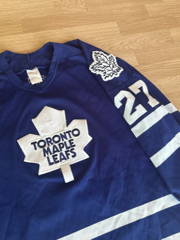 Camiseta deportiva CCM vintage de hockey Toronto Maple Leafs #27 Mavolich NHL para hombre 56 XXL Foto 4 de 4