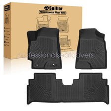 For 2001-2007 Toyota Highlander Tpe Floor Mats Liner 3pcs New 3d Front Rear