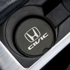 Honda Civic Soapstone Car Coaster   Vehicle Interior Accessory