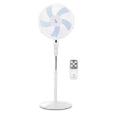Beper ventilatore a piantana con telecomando, 5 pale, timer, bianco