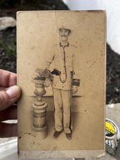 Rare médaille uniforme carte cabinet espagnol guerre hispano-américaine Span Am