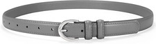 Women Leather Belt for Jeans Pants Fashion Ladies Skinny Belt for Dresses Thin B