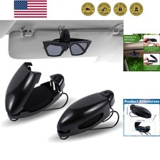 Car Sunglasses Holder Clip 2 Pieces Sunglasses Visor Clips for Car Sun Visor ...