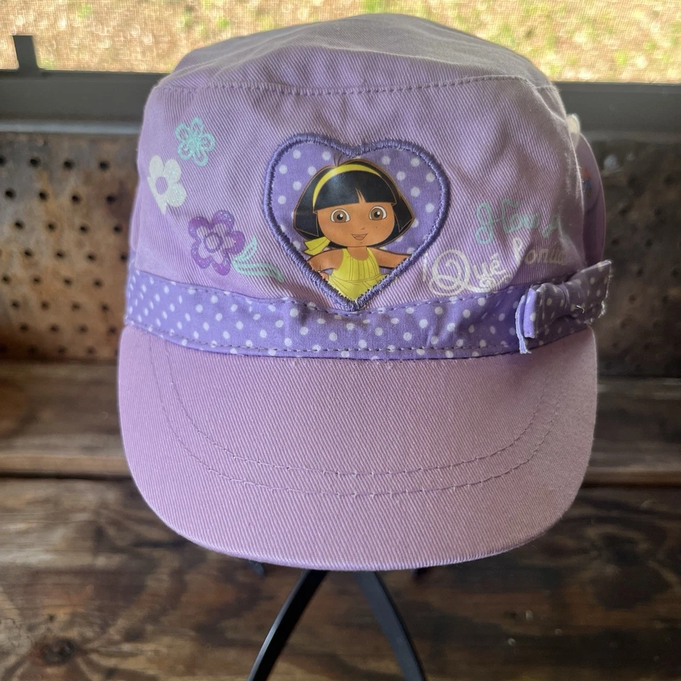 Y2K 2008 Nick Jr Dora The Explorer Kids Hat Purple Cap NWT - Image 2 of 4
