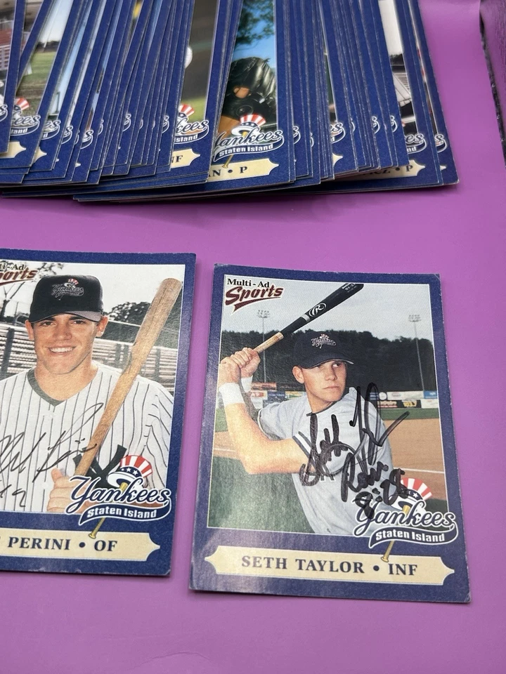 1999 Multi-Ad Sports Staten Island Yankees Complete Set 3 Signed Maybe 2 Sets - Image 3 of 4