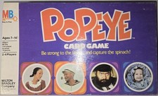 Vintage Popeye Card Game Milton Bradley 1981 Capture Spinach Rare HTF A7