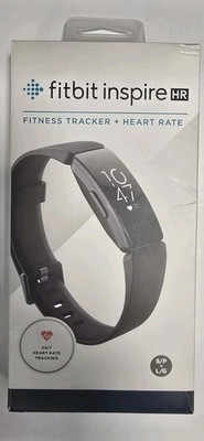 Fitbit Inspire HR Heart Rate and Fitness Tracker with Sm/Lg Bands Black