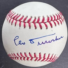 Leo Durocher autographed baseball HOF ONL (B.White) in-person Brooklyn Dodgers