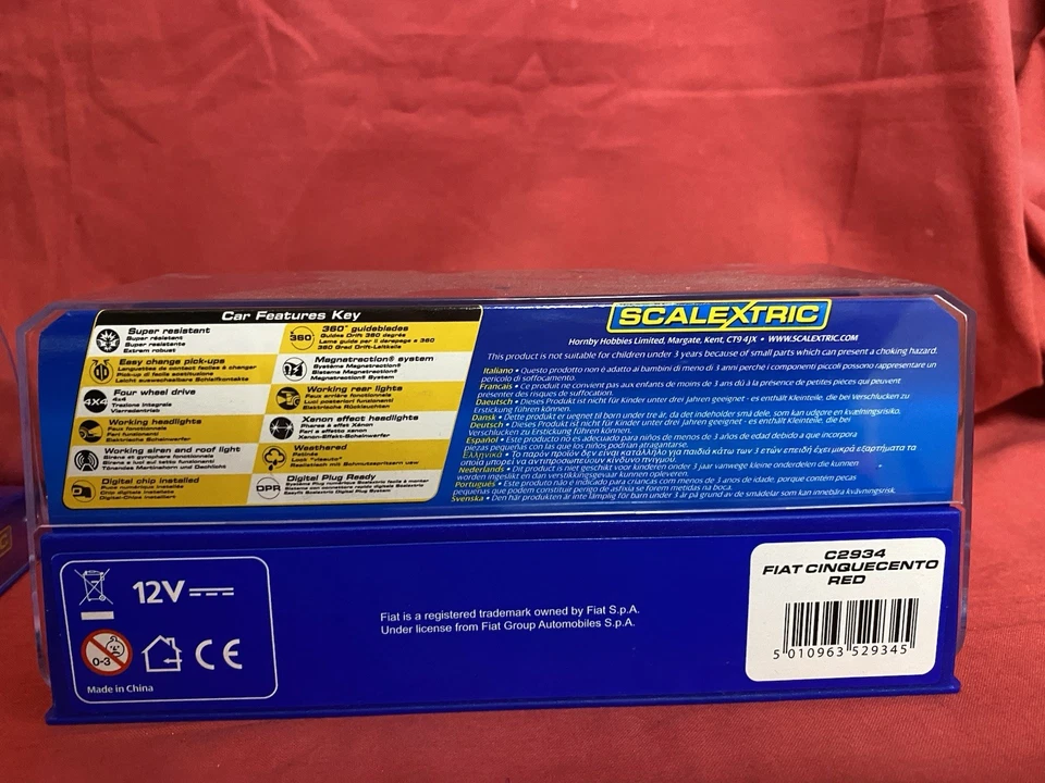 SCALETRIC SC. 1/32 ART. 2819 RANGER ROVER STREET CAR + ART. C2934 FIAT 500 RED - Immagine 3 di 4