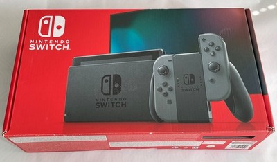 Nintendo Switch V2 Grau | 128GB Mario SD | LAN-Adapter | Komplett in OVP | Top!