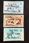 St. Pierre Miquelon SPM 1941 FNFL FRANCE LIBRE Rare Values Reproduction Stamp sv
