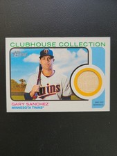 2022 Topps Heritage High Number Clubhouse Collection Relics Gary Sanchez Twins 