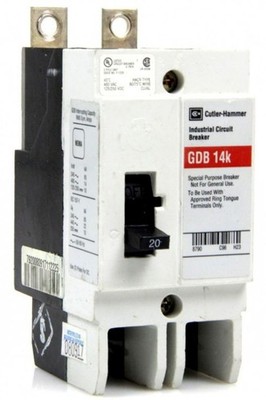 Cutler-Hammer GDB 14K 20 AMP Leistungsschalter Industrial Circuit Breaker