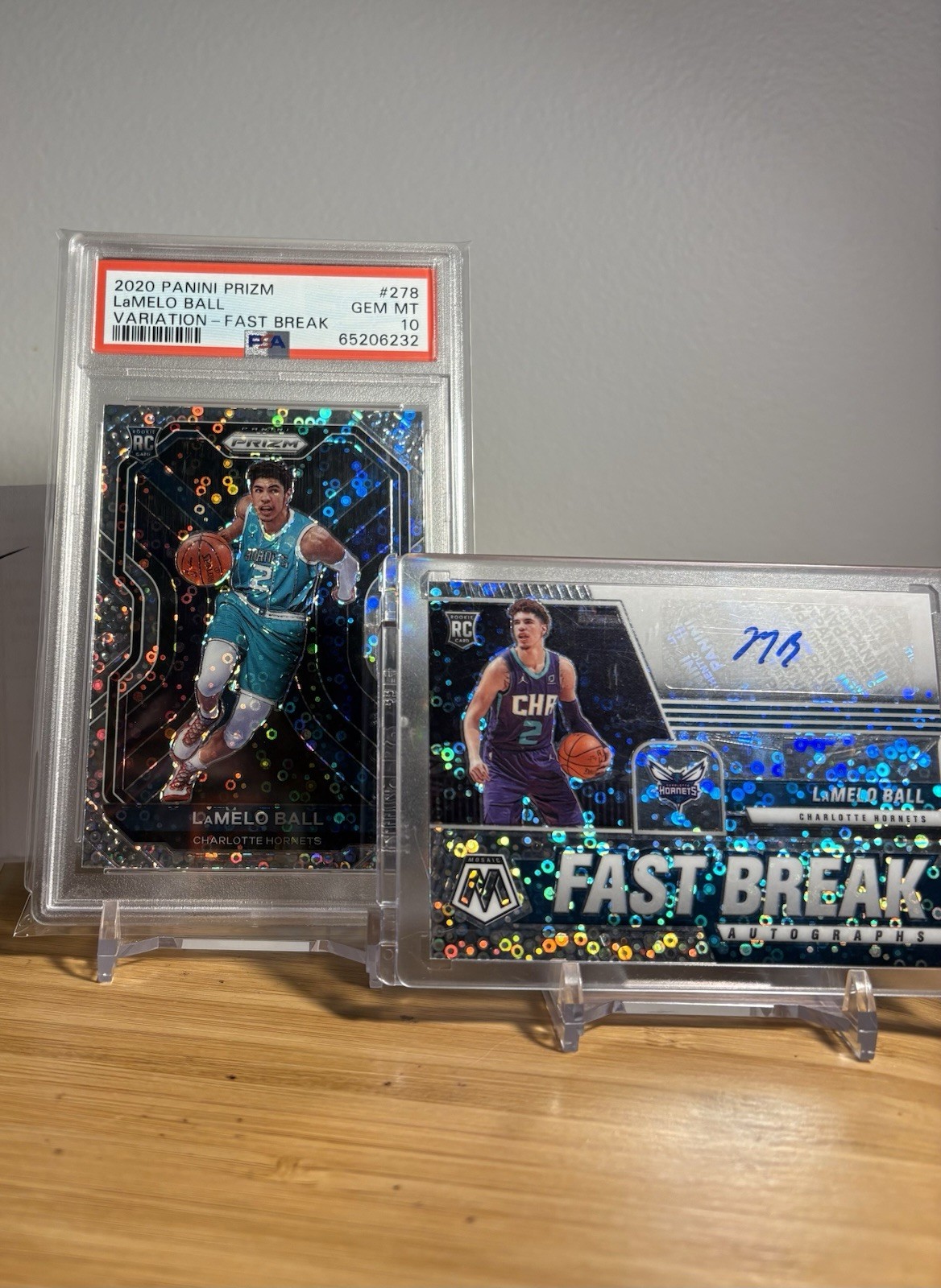 2020 Panini Prizm LaMelo Ball RC Fast Break #278 Variation & Auto LOT PSA 10 🔥