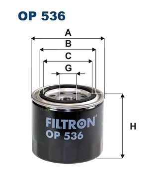 Filtron ÖLfilter OP 536 FüR Mitsubishi Mazda Proton KIA Isuzu-image
