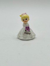 Vintage Miniature Napco FEBRUARY Birthday Month "Flower Girl" Figurine