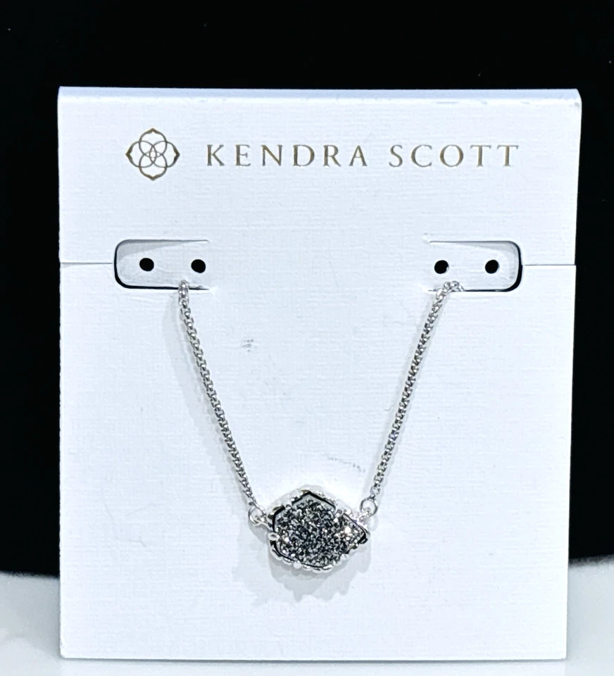 Collar Kendra Scott Tess Drusy Tono Plata NUEVO Foto 2 de 4