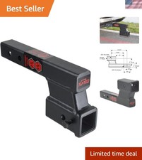 Trailer Receiver Hitch Extender Adapter 4 Dropriser 8 And 10 Extension L...