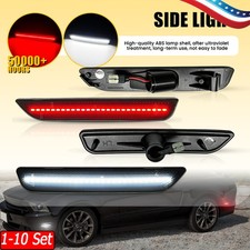 1-10x FO2559118 Front Rear Bumper LED Side Marker Lights for 10-14 Ford Mustang