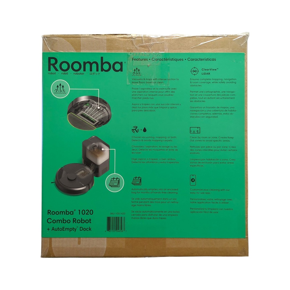 iRobot Roomba 1020 Robot Vacuum and Mop with 75 Days of Self