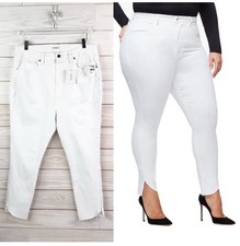 Good American Jeans Good Legs Cascade Hem Skinny Plus Size New Size 20