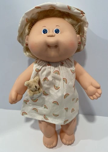 1987 Cabbage Patch Kids Splashin’ Kids HM20 Girl Bath Doll Blonde W Blue Eyes