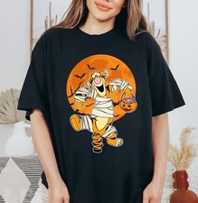 Disney Tigger Mummy Pumpkin Halloween Shirts, Winnie The Pooh T-shirt S-5XL