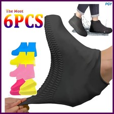 Silicone Waterproof Shoe Covers, Upgrade Reusable Washable Resistant Outdoor.