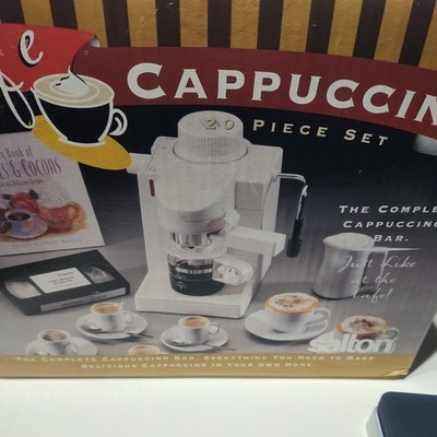 Salton Cafe Cappuccino 20 Piece Set Cappuccino Bar missing 1 mug, spoon