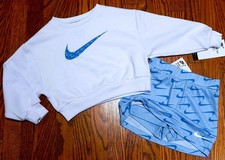 NIKE SPORT AUTHENTIC TODDLERS GIRLS BRAND NEW ORIGINAL 2Pc SET SUIT Size 4, NWT