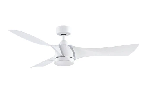 56" Fanimation Klear Matte White Outdoor CCT LED Smart Ceiling Fan - Picture 2 of 2