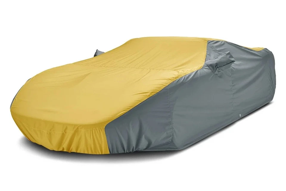 For BMW 550i xDrive 11-16 Car Cover WeatherShield HP Two-Tone Yellow Custom Car - Image 2 of 4