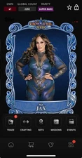 DIGITAL TOPPS WWE SLAM 25 Nia Jax BLUE SAPPHIRE JEWEL DIE-CUT SUPER RARE Read