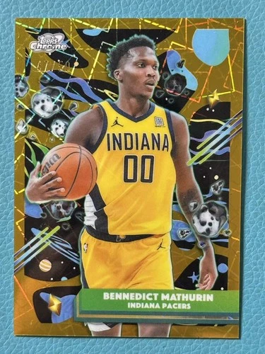 Bennedict Mathurin 2025-26 Topps Chrome Cosmic 47/50 Gold Interstellar #24