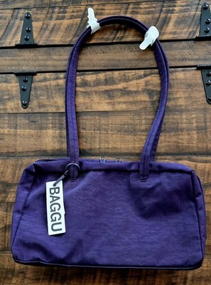 BAGGU Nylon Bowler Bag Fig New Spring Collection - NWT