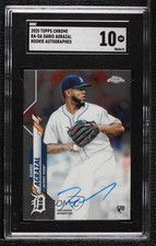 2020 Topps Chrome Rookie Auto Dario Agrazal #RA-DA SGC 10 GEM Auto 0h2x
