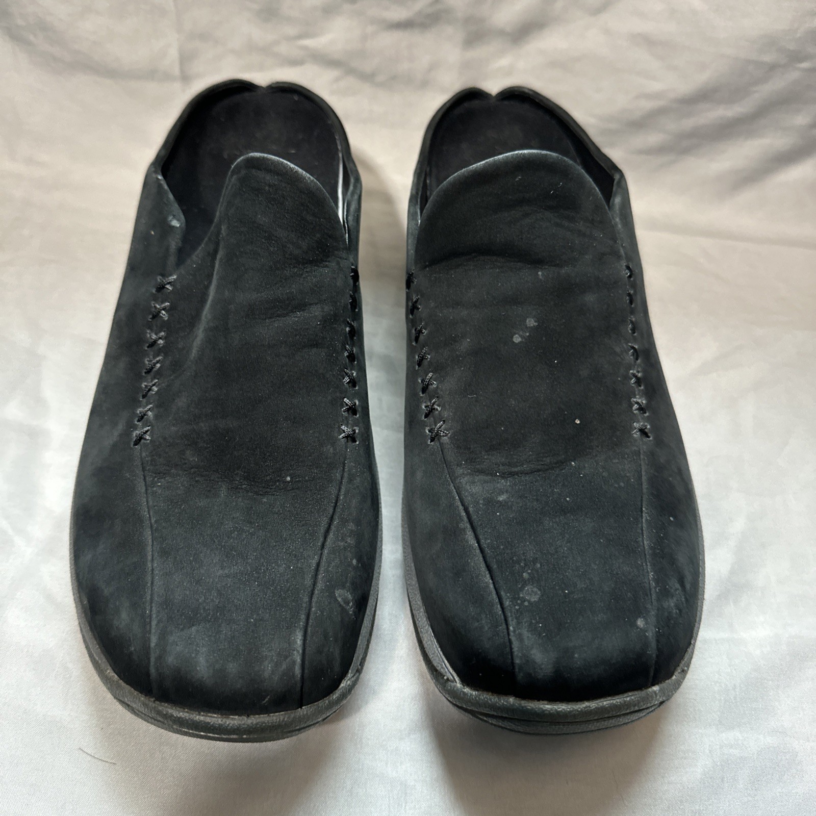 Scarpe Merrell donna 10 mocassini slip on neri scamosciati primo cucitura moc comodi