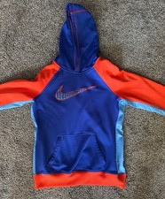 Women's Nike therma-fit hoodie, size medium, blue/orange