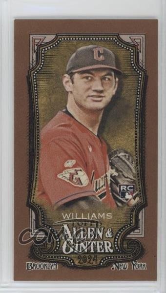 2024 Topps Allen & Ginter Mini Gold Border Gavin Williams #23 Rookie RC b4d