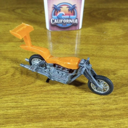 Vintage Hot Wheels RRRumblers High Tailer Orange Hong Kong 1971 Motorcycle