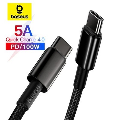 100W Typ C Kabel für iPhone USB C Schnell Ladegerät Ladekabel Cord