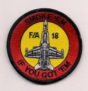 VMFA-134 SMOKE'EM HORNET USMC FIGHTER ATTACK SQN patch