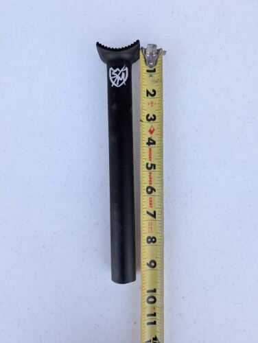S&M BMX BIKE LONG JOHNSON 25.4mm PIVOTAL SEAT POST - BLACK