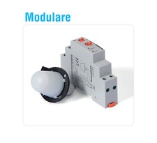 CREPUSCOLARE INTERRUTTORE MODULARE 1DIN CON SONDA ESTERNA TECNOSWITCH CR201DI A 
