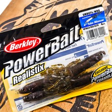 BERKLEY POWERBAIT Realistix Tube Minnow Soft Bait 4" 4ct - WATERMELON RED GLTR