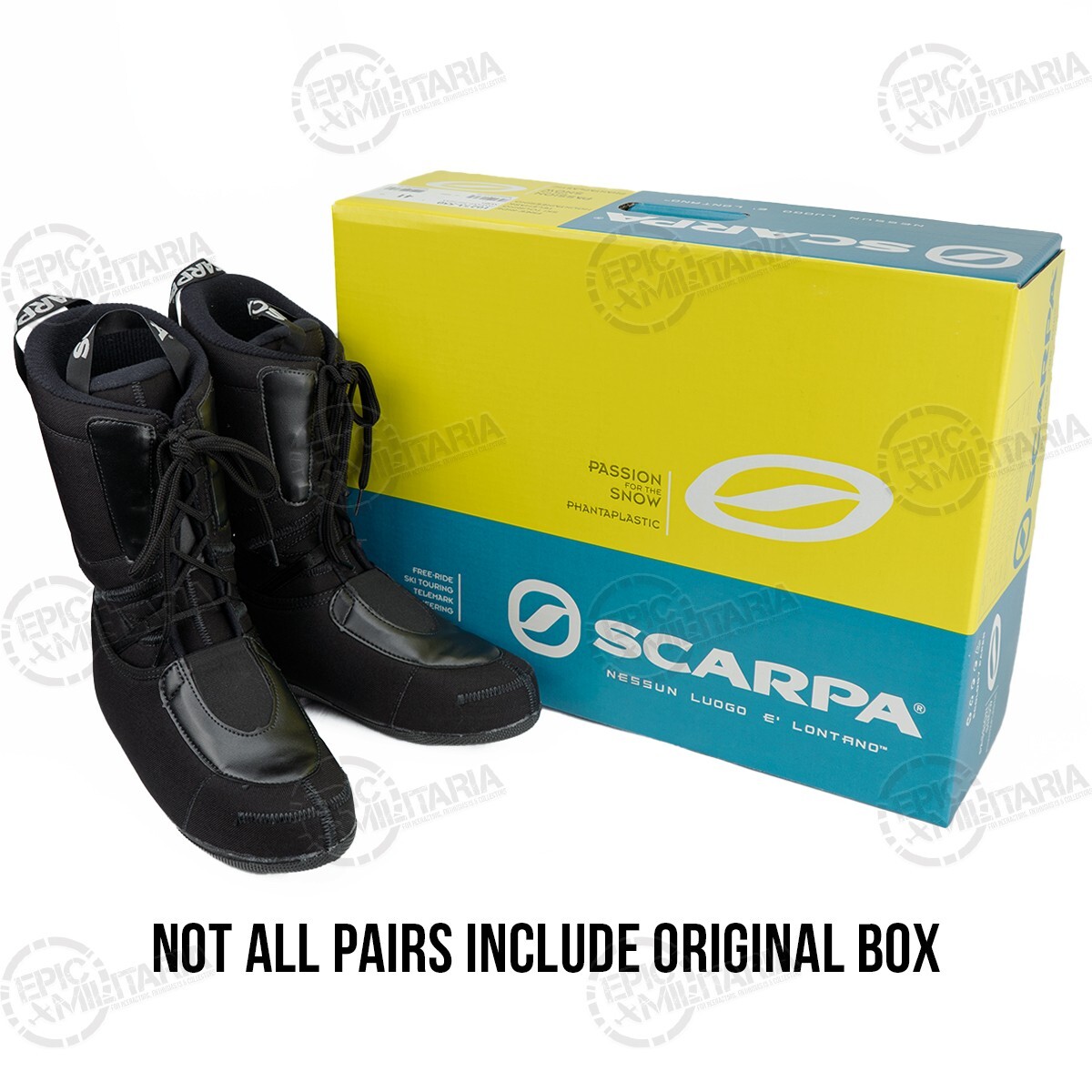 SALOMON Scarpa Fit Flex Nero Fodera Stivali Da Sci Termici Interni Italiani Surplus Esercito