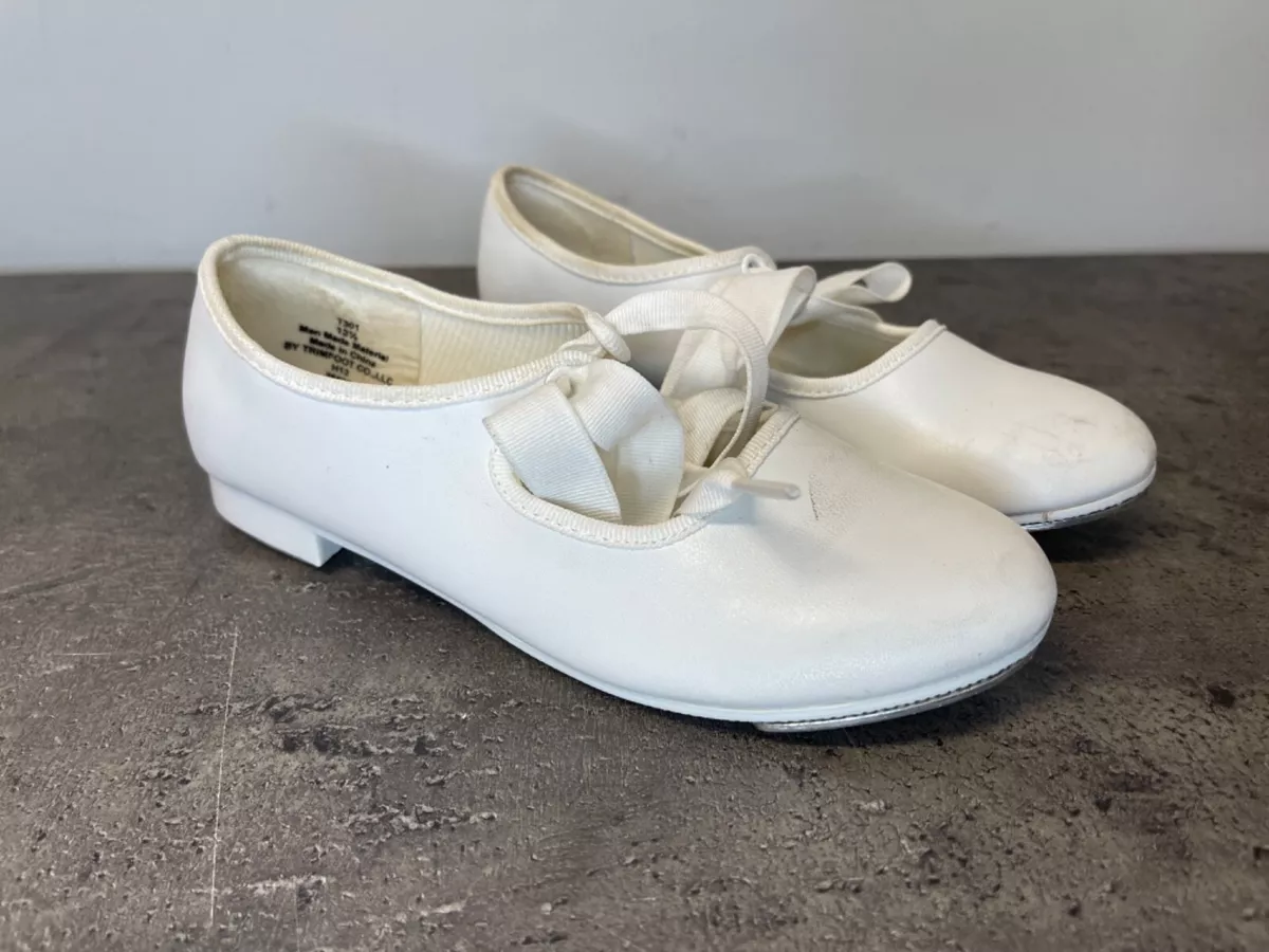 Dance Class TIERNEY Kids Size 13.5 1 White Tap Shoes