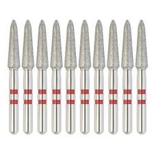 Zirconia Diamond Burs Dental Z878K/021F Modified Chamfer Fine Grit FG High Speed