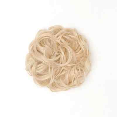 Gestrandetes großes Haar Scrunchie flickig wellig lockig Haarteil Wrap unordentlich Hochsteckfrisur Brötchen 